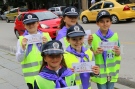 Деца от Велико Търново се преобразиха като полицаи в голяма кампания за пътна безопасност 