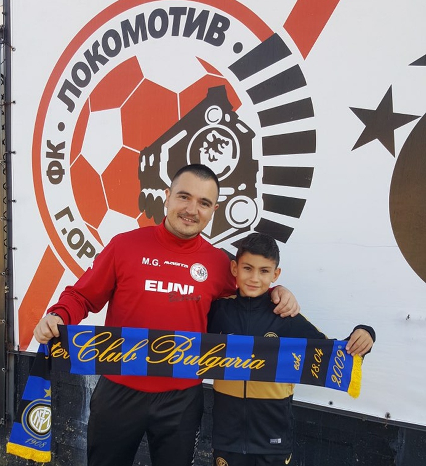 „Локомотивецът” Стефан Чукурлиев беше избран от Академията на „Интер” и посети Милано