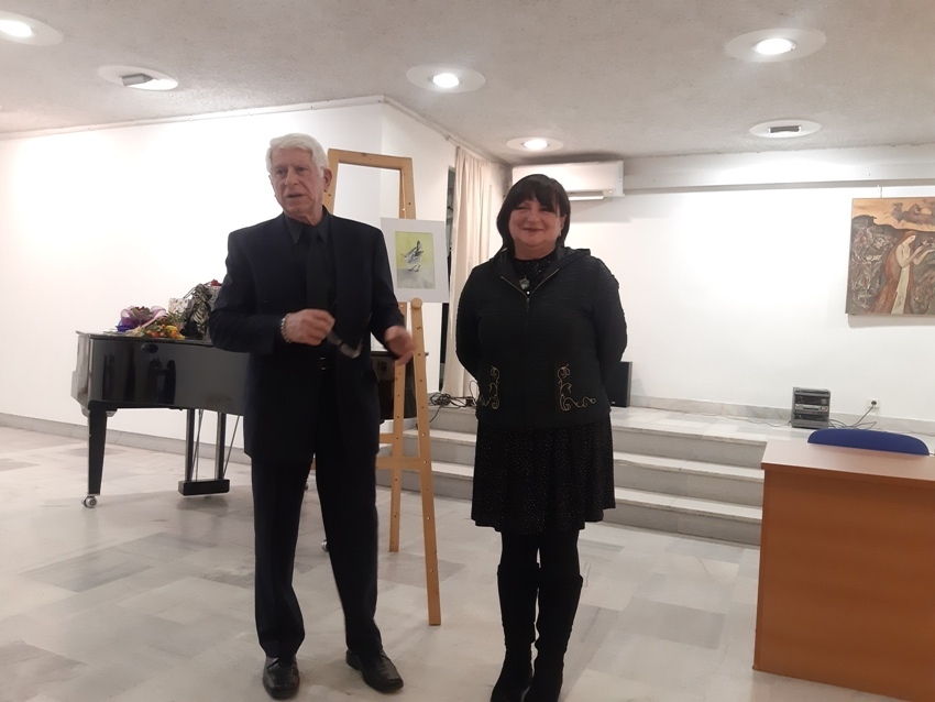 Борислав Костов и Виолета Белчева с премиера на стихосбирката „Вятърът съм” преди Деня на влюбените 
