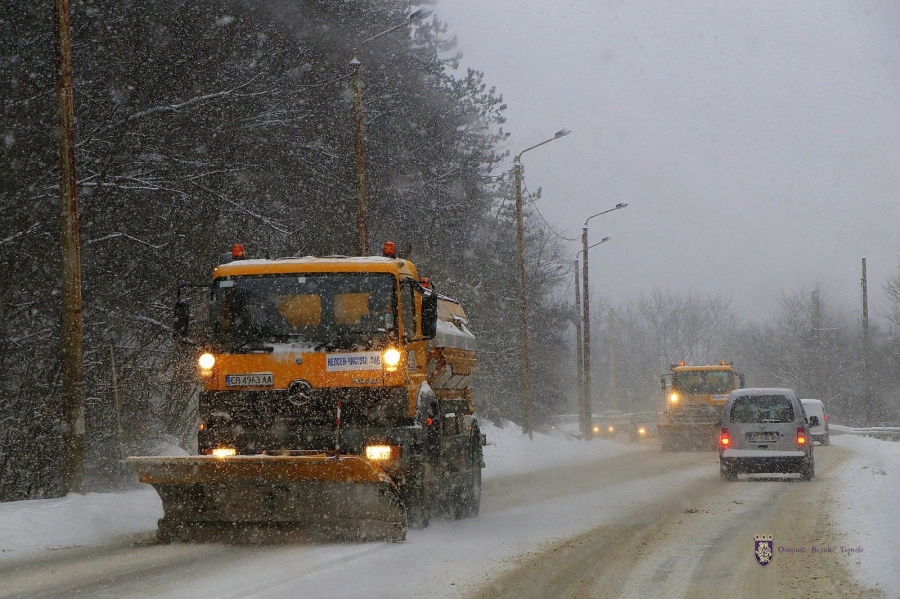 Пътищата в община Велико Търново са проходими при зимни условия 