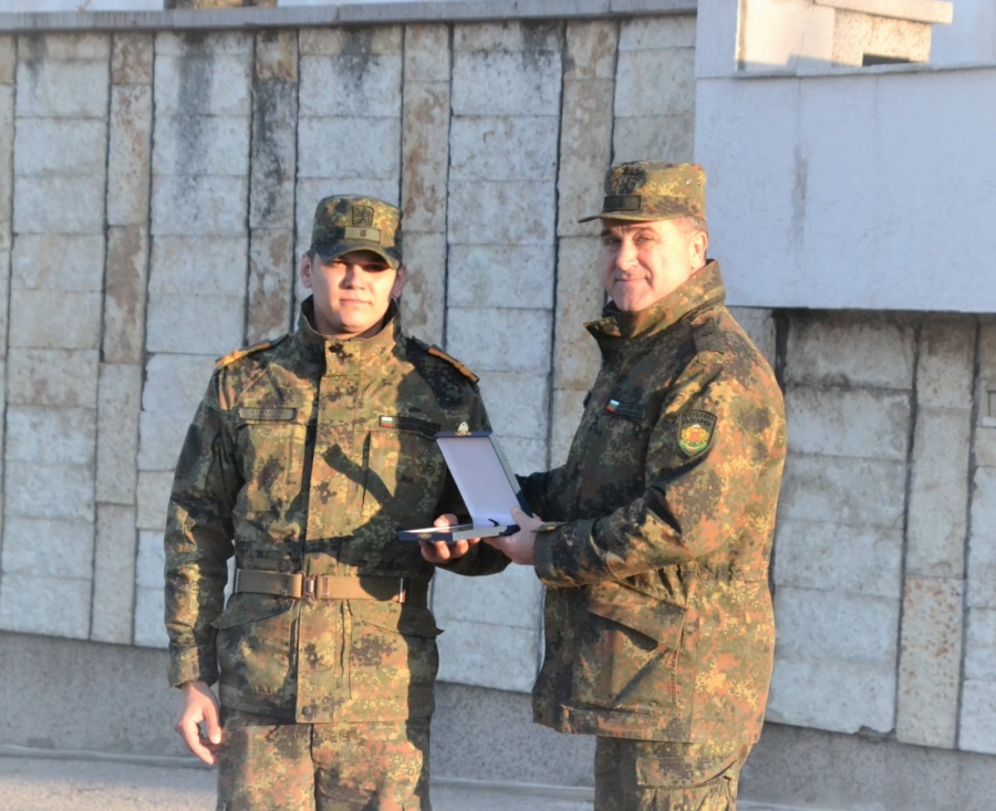 Курсант от НВУ е в Топ 10 на най-добрите спортисти в българската армия