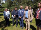 БСП почете паметта на Никола Габровски и съпругата му Мария пред облагородения паметник в парк „Дружба” във Велико Търново
